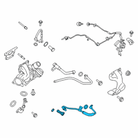 OEM 2019 Ford Explorer Coolant Line Diagram - FR3Z-8K153-D