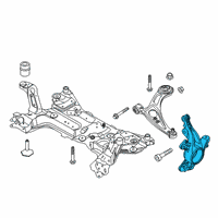 OEM Lincoln Corsair KNUCKLE - FRONT WHEEL Diagram - LX6Z-3K185-A