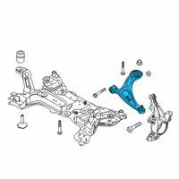 OEM 2022 Ford Escape ARM ASY - FRONT SUSPENSION Diagram - LX6Z-3079-B