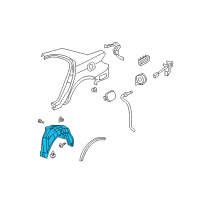 OEM 2011 Acura RL Fender, Left Rear (Inner) Diagram - 74591-SJA-A03