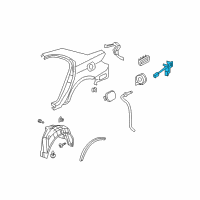 OEM 2008 Acura RL Actuator Assembly, Fuel Lid Diagram - 74700-SJA-A01