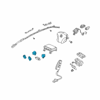 OEM 2006 Acura RL Sensor Assembly, Side Impact (Denso) Diagram - 77970-SJA-B11