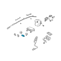 OEM Acura Sensor Assembly, Satellite Safing (Denso) Diagram - 77975-SJA-A21