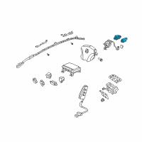 OEM 2006 Acura RL Sensor Assembly, Front Crash (Trw) Diagram - 77930-SDA-A92