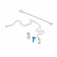 OEM 1997 Honda Civic del Sol Link Assembly, Front Stabilizer Diagram - 51320-ST7-003