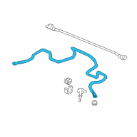 OEM 1995 Honda Civic del Sol Spring, Front Stabilizer (24Mm) Diagram - 51300-ST7-003