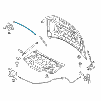 OEM 2021 Lincoln Navigator Front Weatherstrip Diagram - JL7Z-16B990-A