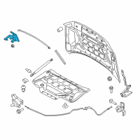 OEM 2019 Lincoln Navigator Safety Catch Diagram - JL7Z-16892-A