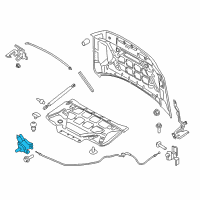 OEM Lincoln Latch Diagram - JL7Z-16700-A