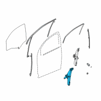 OEM 2006 Saturn Vue Window Regulator Diagram - 15142955