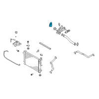 OEM Kia Optima Fitting-COOLANT Inlet Diagram - 2563125002