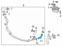 OEM Chevrolet Trailblazer Outlet Hose Diagram - 12665256