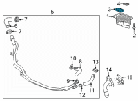 OEM Buick Encore GX Oil Cooler Seal Diagram - 12698625