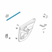 OEM 2017 Hyundai Elantra GT Weatherstrip-Rear Door Belt Inside LH Diagram - 83231-A5000
