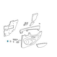 OEM 2000 Oldsmobile Intrigue Switch Asm-Side Window Diagram - 10256581