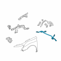 OEM 2014 Acura TL Bar, Front Tower Diagram - 74180-TK4-A00