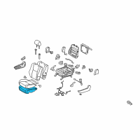 OEM 2009 Toyota Tundra Seat Cushion Pad Diagram - 71511-0C220