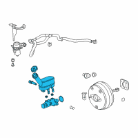 OEM Saturn Outlook Master Cylinder Diagram - 84279343