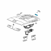 OEM Buick Rainier Cargo Lamp Lens Diagram - 88935736