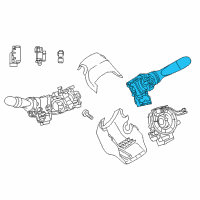 OEM 2014 Toyota Prius Wiper Switch Diagram - 84652-76010