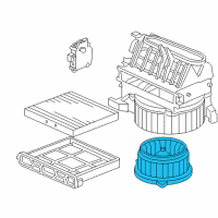 OEM 2007 Honda Accord Motor Assembly, Fan Diagram - 79310-SDR-A01