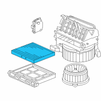 OEM 2010 Honda Accord Element Filter Diagram - 80292-SDA-407