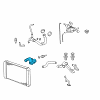 OEM 2009 GMC Savana 2500 Housing, Engine Coolant Thermostat Diagram - 98099903