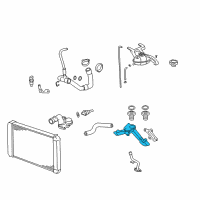 OEM 2011 GMC Savana 2500 Thermostat Housing Diagram - 12642719