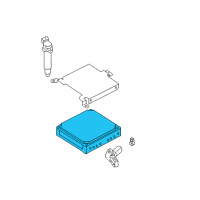 OEM 2002 Nissan Sentra Engine Control Module Diagram - 23710-8U503