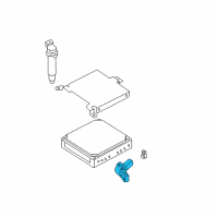 OEM 2015 Nissan Frontier Magnet Sensor Assembly Diagram - 23731-6N21A