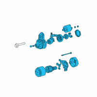 OEM 2010 Hyundai Elantra Starter Assembly Diagram - 36100-23071