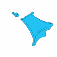 OEM 1998 Honda Accord Garnish Assy., R. RR. Pillar *B96L* (LIGHT LAPIS) Diagram - 84131-S84-A02ZA