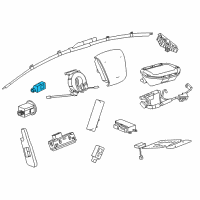 OEM 2013 Chevrolet Camaro Front Sensor Diagram - 13502340