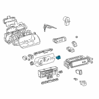 OEM 2000 Lexus ES300 Gauge Sub-Assy, Water Temperature Receiver Diagram - 83883-33160