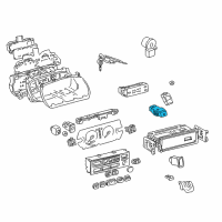 OEM Lexus ES300 Switch Assy, Hazard Warning Signal Diagram - 84332-20350