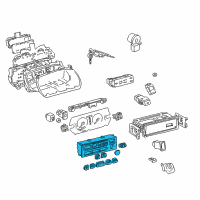 OEM 1999 Lexus ES300 Control Sub-Assy, Heater Diagram - 55902-33130