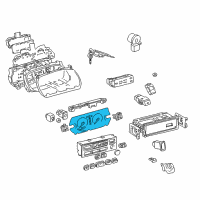 OEM 1997 Lexus ES300 Meter Assembly, Speed Diagram - 83220-33050