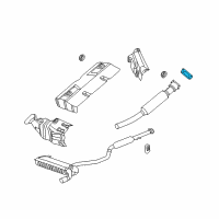 OEM Jeep Gasket-Catalytic Converter Diagram - 4616671AC