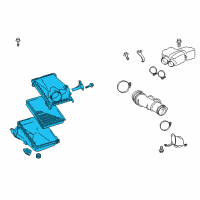 OEM 2013 Toyota FJ Cruiser Air Cleaner Assembly Diagram - 17700-31871