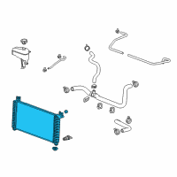 OEM 2019 Chevrolet Suburban Radiator Assembly Diagram - 84186718