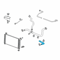 OEM Chevrolet Silverado 1500 LD Upper Hose Diagram - 23425778