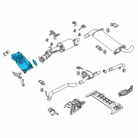 OEM Ram ProMaster 3500 Catalytic Converter Diagram - 52022454AC