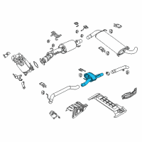 OEM 2016 Ram ProMaster 3500 Resonator-Exhaust Diagram - 68167996AB