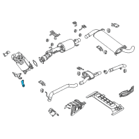 OEM 2015 Ram ProMaster 1500 Bracket-Exhaust Hanger Diagram - 68224818AB