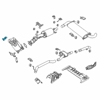 OEM 2015 Ram ProMaster 1500 Bracket-Exhaust Hanger Diagram - 68224817AA