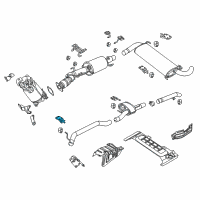 OEM 2018 Ram ProMaster 2500 Bracket-Exhaust Hanger Diagram - 52022478AA