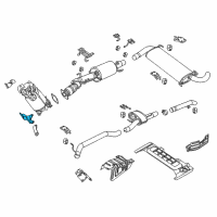 OEM 2016 Ram ProMaster 3500 Bracket-Exhaust Hanger Diagram - 52022476AB