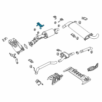 OEM 2015 Ram ProMaster 1500 Bracket-Exhaust Pipe Diagram - 68134419AA
