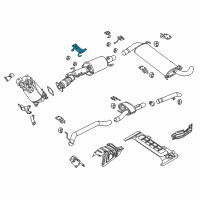 OEM Ram ProMaster 1500 Bracket-Exhaust Pipe Diagram - 68134419AA