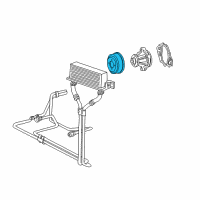 OEM 1996 Ford Bronco Pulley Diagram - F4TZ-8509-B
